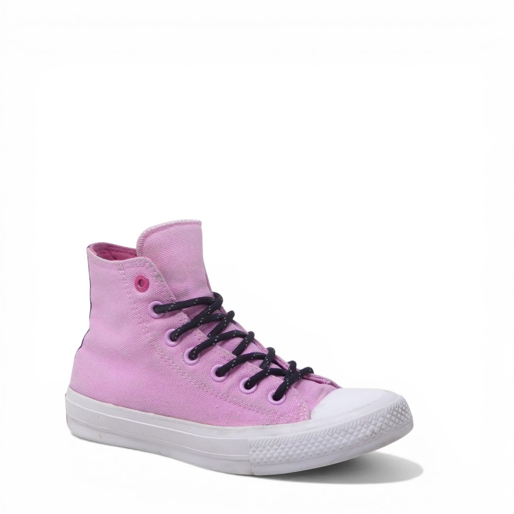 Converse Womens High Top  II Shield Sneakers Pink Canvas Lunarlon Size 6.5